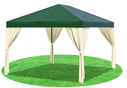 Stabilezelte Pavillon 3x4 Meter Sahara 400g/m² Premium PVC GRÜN
