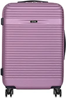 OCHNIK Mittlerer Koffer | Hartschalenkoffer | Material: ABS | Farbe: Purpel | Größe: M | Abmessungen: 66 × 45 × 26 cm | Fassungsvermögen: 65 Liter | 4 Räder