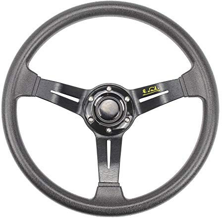 Sportlenkräder Sport-Lenkrad Golf Modified Racing Lenkrad 14 Zoll 320 mm Aluminium (Color : Black)