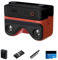 KanDao 3D-Kamera, 3D Sofortbild-Digitalkamera, 180 Grad stereoskopische Kamera, 3D-Videokamera für VR-Gerät mit 2,54-Zoll-Touchscreen, QooCam EGO, Schwarz, Reise-Kit