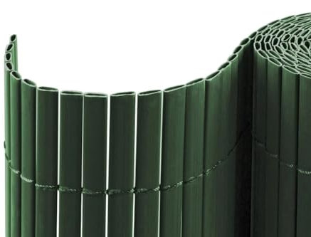 casmartis PVC Sichtschutzmatte - grün - 120 x 800 cm (2-teilig) - Zaunsichtschutz, Sichtschutzzaun, Balkonverkleidung, Zaunblende