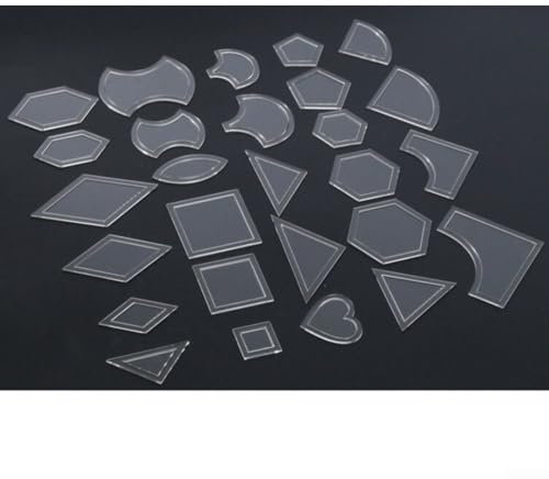 Basteln-Werkzeug, 54-teiliges Acryl-Lineal, Quilt-Patchwork-Schablonen-Set, verbessern Sie Ihre Quilt- und Nähfähigkeiten