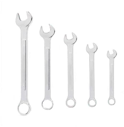 A2ZWORLD Set Chiavi Combinate ad Anello e Chiavi Inglesi, Strumenti Professionali da Lavoro, Confezione da 5 pcs da 8/10/12/14/17mm