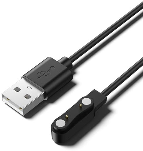 Chargeur universel magnétique pour montre intelligente, accessoires de montre intelligente, chargeur magnétique à ventouse à 2 broches pour montre intelligente/traqueur de fitness, espacement des