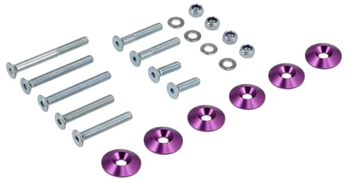 Set: CNC Senkscheiben für Gabel und Stoßdämpfer, Violett - für S51, S50, S7