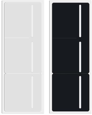 2Pcs 3 in 1 Tax Disc Holder for Car Windscreen - Parking Permit Holder for Car Windscreen, Adhesive Self-Cling & Easy Removal, Road Tax and Insurance Certificates NCT PVC Holder - Black and White