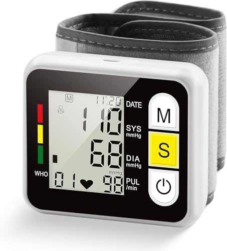 Misuratore di impulsi della frequenza cardiaca del Monitor della pressione sanguigna da polso digitale medico misura lo schermo LCD muslimpr assistenza sanitaria portatile