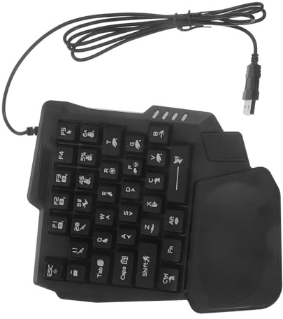 SWOOMEY Clavier de Jeu Vidéo 35 Touches Abs Noir Rétroéclairé | Installation Facile, Fonctionnement Précis, Design Simple, pour Jeux et Divertissement à Domicile