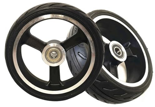 5 Inch Solid Wheelchair Front Wheels for Electric Scooter, 5×2 Non-Pneumatic Replacement Wheel(5in/13cm(10mm))