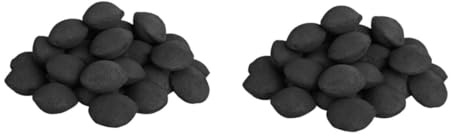 UPKOCH 2 Paquetes Barbq Tool Carbon Briquetas De Carbón Cámping Accesorios para Asar a La Parrilla Briquetas De Ahumador Interrogatorio Intenso Parrilla Negro Mezcla De Carbón De Bambú