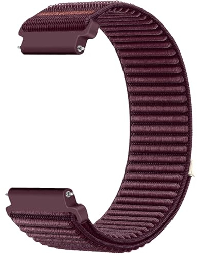 Sundara 18mm klockarmband nylon kompatibelt med Huawei Watch GT 5/4 41 mm ersättningsarmband för Garmin Vivoactive 4S/Vivomove 3S armband för Forerunner 255S/265S Garmin Venu 2S/3S dam/herr