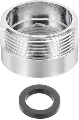 sourcing map Faucet Aerator Adapter, M20 Female to M22 Male with Washer, 13mm Length