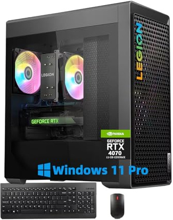 Lenovo Legion Tower 5 Gen 8 Gaming Desktop, NVIDIA RTX 4070 Super 12GB GDDR6X, AMD Ryzen 7700(up to 5.30 GHz), 32GB DDR5, 1TB SSD, Windows 11 Pro, Volume 26L, Wi Fi 6E, Bluetooth 5.3, Grey