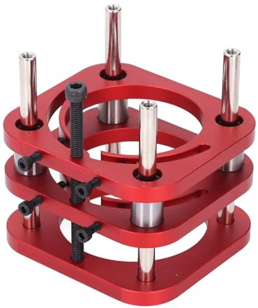 WALFRONT de Elevación de la Base de la Mesa del Enrutador Elevación Manual de Aleación de Aluminio Máxima de 51 Mm de Manivela Sujeción de 4 Mordazas Máquina de Corte Universal, para Tareas de