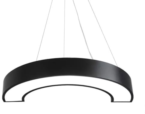 MTNROO Lampada A Sospensione Semicircolare Cava Plafoniera Commerciale Componibile Lampadario In Stile Industriale Per Palestra Apparecchio Illuminazione A Sospensione Non Dimmerabile Da 6000K