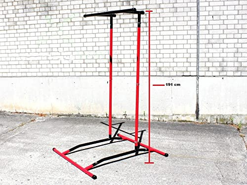 Slavikosway 9010019 Pull Up Station Klimmzug Stange Liegestütz Multi Workout Handstand Schnellverschlüsse bis 110 KG Stahl pulverbeschichtet