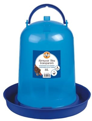 horizont CHICK'A Hühnertränke 8 Liter, Kunststoff | Vogeltränke für Hühnerstall, Wasserspender, Garten Zubehör für Huhn, Wachtel, Küken, Vogel
