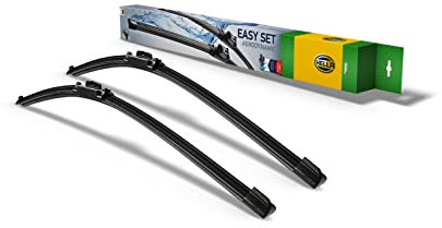 HELLA 9XW 358 164-051 Easy Set OE Limpiaparabrisas - SetOE6040 - Escobilla con hoja plana - para vehic. dirección izquierda - 600/400mm - 24/16 - delante - Cant.: 2