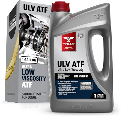 TRIAX ULV ATF | Full Synthetic, Ultra Low Viscosity, Automatic Transmission Fluid | for 10 and 8 Speed Modern Transmissions (1 Gallon)
