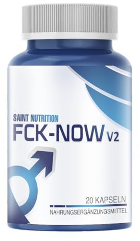 Saint Nutrition FCK-NOW Kapseln V2 hochdosiert - extra stark für den aktiven Mann der Spaß bevorzugt – effektive Kapsel frei von Chemie – bessere Leistung vorprogrammiert, 500 mg