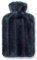 Brevian® 2 Litre Large Hot Water Bottle with Soft Luxury Faux Fur Cover UK (Midnight Blue, Regular)