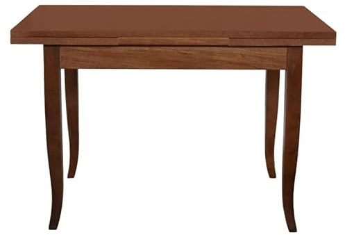 Vicentini arreda TAVOLO DA CUCINA IN LEGNO ALLUNGABILE ARTE POVERA MOD DUETTO (100X70 (180))