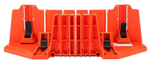 Miter Saw Box, Plastic Clamping Mitre Block Prunin Stic Mitre Box Pruning Saw Wood Cutting Hand Saw Hardware Tool 14inch with Clamp