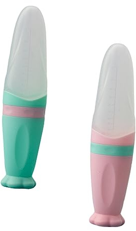 BESTonZON 2stücke Müslilöffel Aus Für Kleinkinder Quetschlöffel Für Diner Und Babynahrung Geeignet Für Fruchtpüree Gemüsesaft Brei Und Suppe Abnehmbares Design Für Einfache Robust