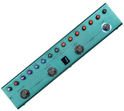 Pedal de efectos múltiples para guitarra, ecualizadores de 3 bandas, pedal de guitarra eléctrica, 3 retardos, 3 reverberaciones, pedal de efectos de guitarra