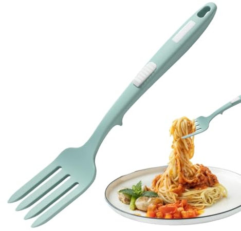 Tenedores de silicona grandes para la cocina, tenedores de silicona para la cocina – utensilios de cocina multifuncionales antideslizantes – utensilios de cocina de calidad alimentaria para crecer