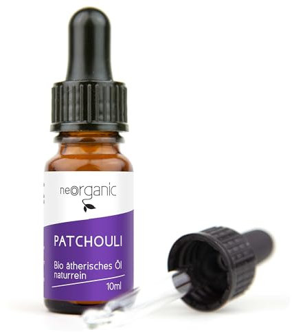 NeoOrganic® Bio Patchouliöl (Pogostemon cablin) – 100% naturreines ätherisches bio Patchouli Öl - 10ml