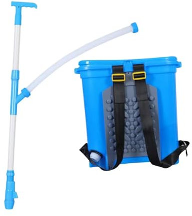 Siembra Esparcidor Distribuidor manual de fertilizantes de 25 l, herramienta para sembrar en el jardín, pulverizador de fertilizantes, distribuidor de fertilizantes multifunción para césped Multifunci