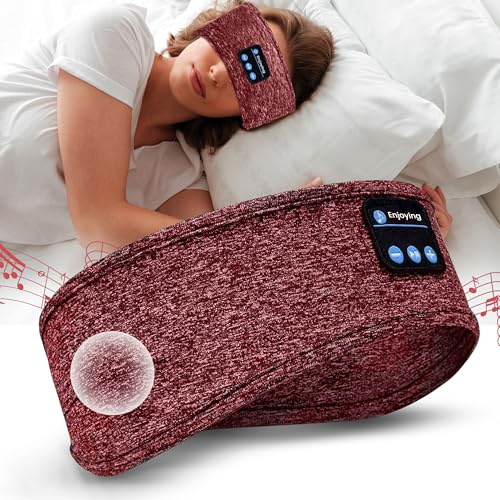 VIPA Auriculares para Dormir - Diadema Deportiva Recargable - Musica para Dormir - Diadema Deportiva con Altavoces Estéreo para Hacer Ejercicio, Correr, Yoga, Viajes y Relax - Musica Relajante.