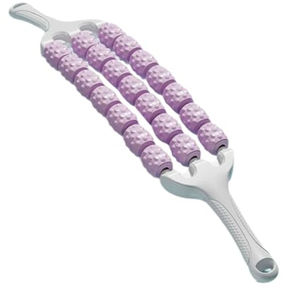 Ranley Rouleau de massage, rouleau de massage ergonomique des fascias, pour la régénération musculaire, soin des articulations, appareil de fitness pour l'entraînement des pieds, du ventre, du fitness