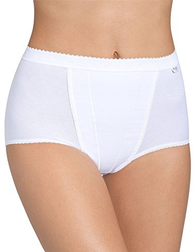 Sloggi Control - Culotte - Uni - Femme - Blanc (0003 White) - FR: 56 (Taille Fabricant: FR: 56/EU: 54)