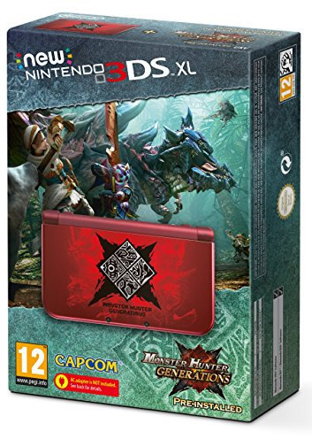Nintendo Handheld Console 3DS XL - New Nintendo 3DS XL Monster Hunter Generations Edition + Pre-installed Game