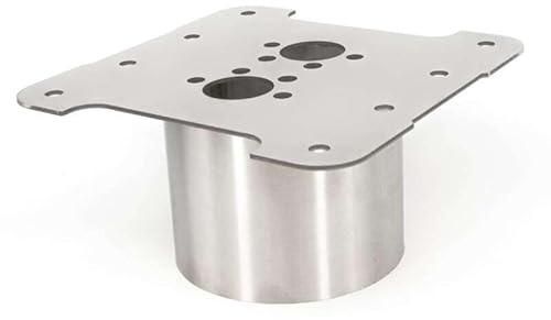Autoterm Einbauflansch RUND für Standheizungen, für Böden 80mm, aus Edelstahl für Air, Planar, Webasto, Eberspächer o.ä, 80mm Bodentiefe
