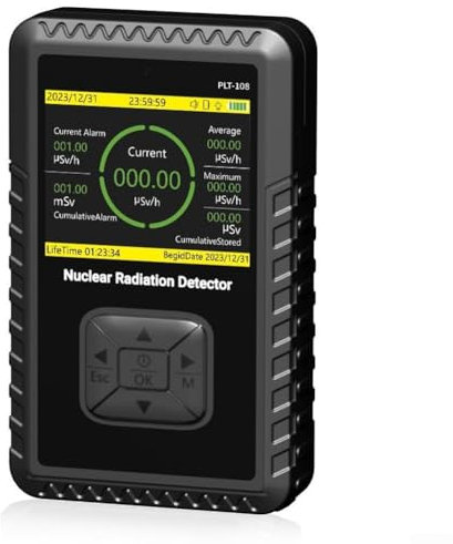Geigerzähler, Nuklearstrahlungsdetektor Strahlungsmonitor mit 3 Alarmmodus, tragbares wiederaufladbares Strahlungsdosimeter