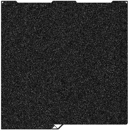 RugooSpink 256 x 268 mm Build Plate für Kobra 3/Kobra 3 Combo Doppelseitig schwarz textured PEI Druckplattform Spring Steel Sheet Build Sheet Beheiztes Bett für Anycubic 3D-Drucker
