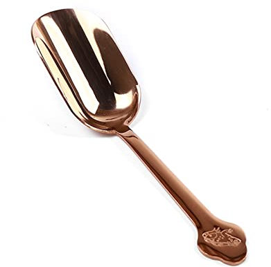 OUUOYSD Teelöffel Teelöffel aus Edelstahl Teelöffel Kung Fu Teezeremonie Zubehör Teespatel Kreativer Teelöffel Teeservice Tee Dann(Rose Gold)
