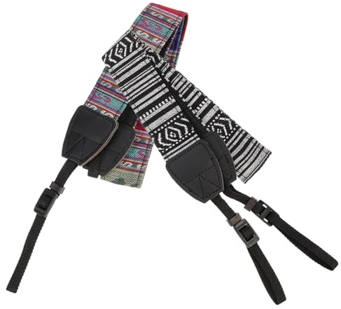 SHINEOFI 2 Pezzi Cinghia per Fotocamera Tracolla e Leggera per Macchine Fotografiche Mirrorless e DSLR Design Ergonomico per Comfort e Sicurezza per Professionisti