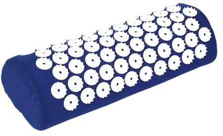 KiBcsLic Akupressur Kissen Massage Polster Druckpunkt Massagekissen Nackenstütze mit Atmungsaktiver Füllung Und Tragbarem Design Zum Muskeltraining für, Blau