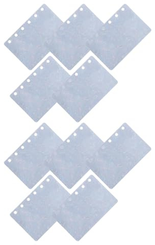 Healvian Divisori per Raccoglitori ad Anelli A7 in PP 6 Fori Inserti per Planner Formato 80X120 MM Set da 10 Pezzi per Organizzazione Ufficio Scuola e Lavoro