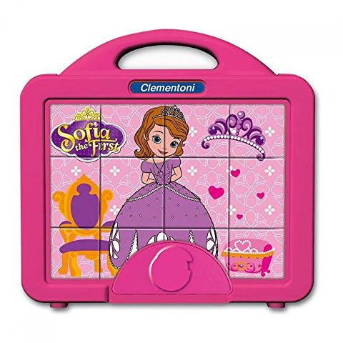 Clementoni - 41342 - Valigetta con Cubi Sofia, 12 cubi, puzzle bambini