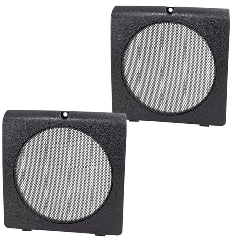 tomzz Audio 2857-015 Lautsprecher Gitter Grill Türtasche kompatibel mit VW Golf 2 II Jetta 2 II schwarz