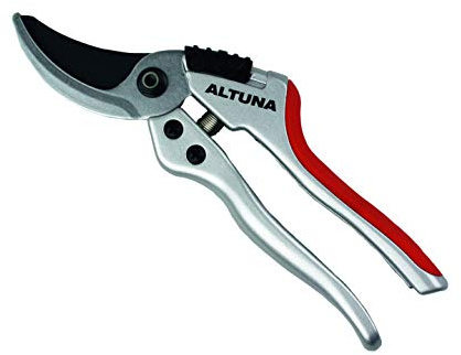 Tijera de Poda a Una Mano Pruning J463 - Ajuste Manual - Mango Ergonómico Bimaterial - Corte Bypass Muy Preciso - Resistente y Muy Ligera - Tijera de Jardinería Fabricada en Aluminio Forjado - Altuna