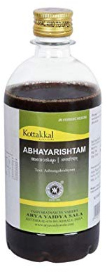 Kottakkal Abhayarishtam 450 ml für Hämorrhoiden und Verstopfung + Gratis Vetiver Badepeeling