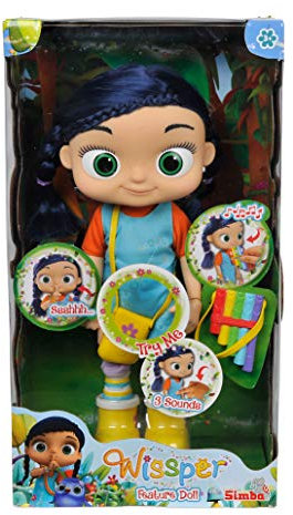 Simba 109358495 Wissper 109358495-Wissper Funktionspuppe, 34 cm, bunt