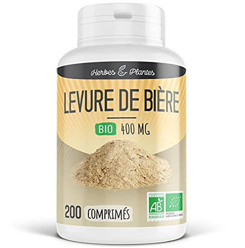 Herbes Et Plantes Levure de bière Bio 200 Comprimés 400 mg