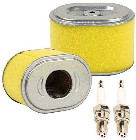 oxoxo 2 Stück Set Ersatz-Luftfilter Reiniger mit Zündkerze für GX140 GX160 GX200 5HP 5,5 6,5 PS Motor Generator Wasser Pumpe Item Name (aka Title)